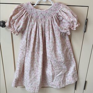 Vive La Fete Smocked Baby Dress with Ruffle Sleeves